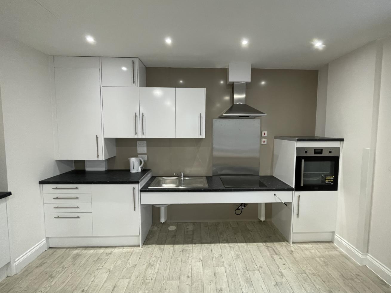 A newly fitted modern kitchen